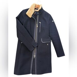 Bogner size EUC real fur trim leather accents and wool blend. Classic and warm!